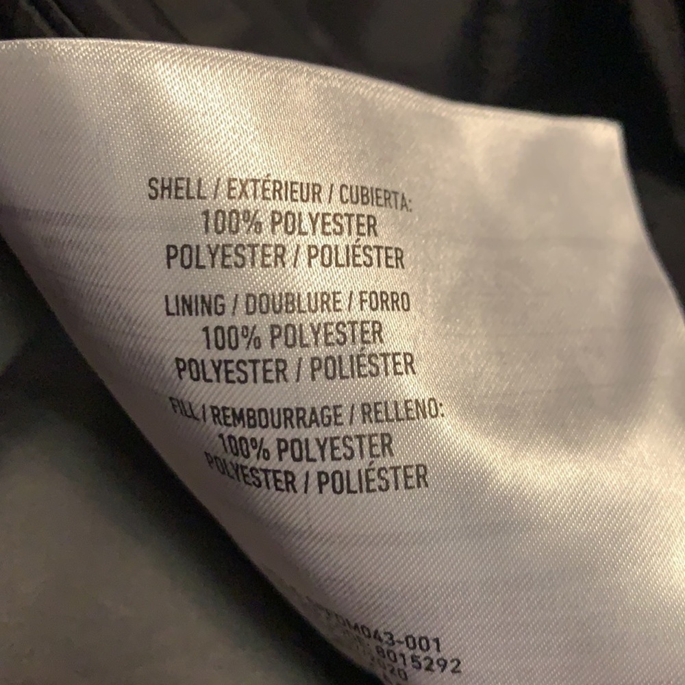 Spyder black polyester hooded quilted coat, small - Picture 12 of 15